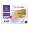 Etui de protection pour carte bancaire PVC lisse 20/100e