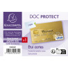Etui de protection pour carte bancaire PVC lisse 20/100e
