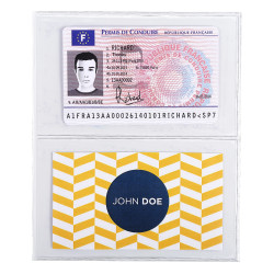 Etui de protection pour carte crédit ou carte de visite PVC lisse 20/100e