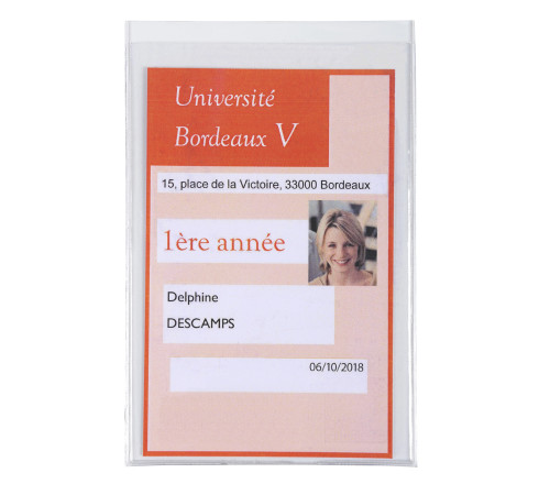 Etui de protection en PVC lisse 20/100e multi-usages