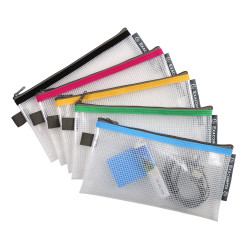 Pochette à fermeture éclair en plastique souple