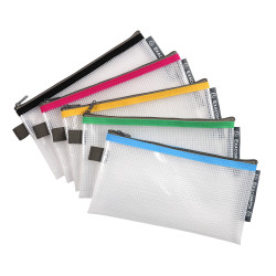Pochette à fermeture éclair en plastique souple