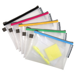 Pochette à fermeture éclair en plastique souple