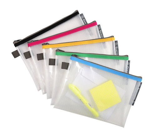 Pochette à fermeture éclair en plastique souple