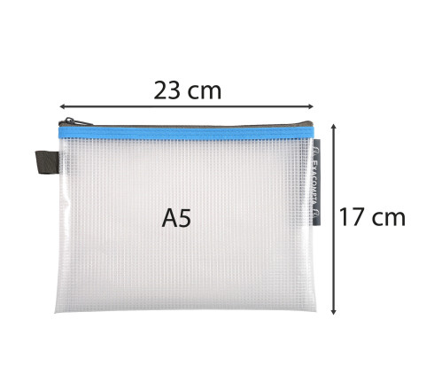 Pochette à fermeture éclair en plastique souple