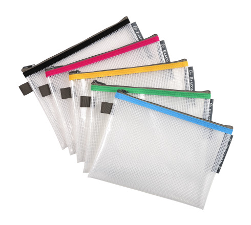 Pochette à fermeture éclair en plastique souple