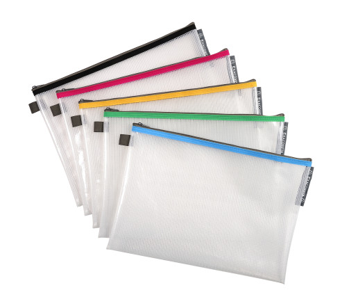 Pochette à fermeture éclair en plastique souple