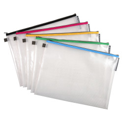 Pochette à fermeture éclair en plastique souple