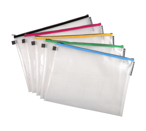 Pochette à fermeture éclair en plastique souple