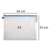 Pochette à fermeture éclair en plastique souple