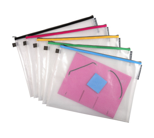 Pochette à fermeture éclair en plastique souple