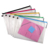 Pochette à fermeture éclair en plastique souple