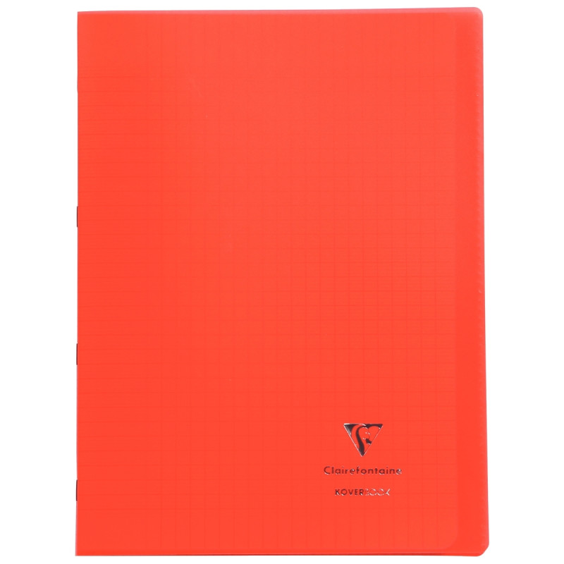 Piqûre 96 pages KOVERBOOK, format A4, seyès 90g, couverture polypropyl