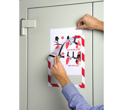 Pochette d'affichage magnétique de sécurité A4