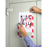 Pochette d'affichage magnétique de sécurité A4