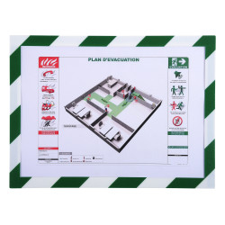 Pochette d'affichage magnétique de sécurité A4