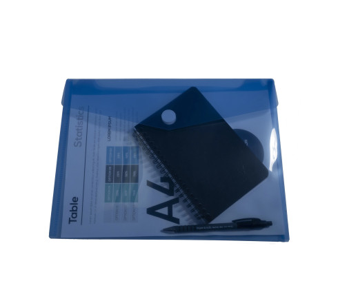 Sachet de 5 pochettes-enveloppes polypropylène - A4