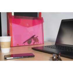 Sachet de 5 pochettes-enveloppes polypropylène - A4