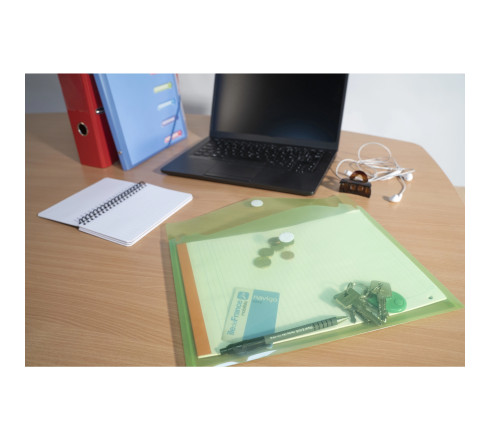 Sachet de 5 pochettes-enveloppes polypropylène - A4