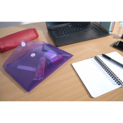 Sachet de 5 mini pochettes-enveloppes polypropylène - A5
