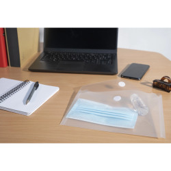 Sachet de 5 mini pochettes-enveloppes polypropylène - A5