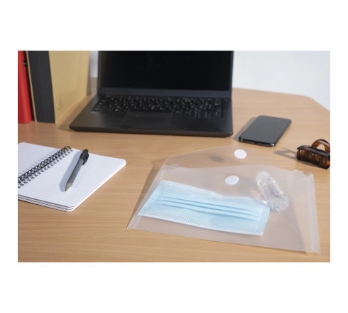 Sachet de 5 mini pochettes-enveloppes polypropylène - A5