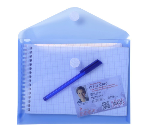 Sachet de 5 mini pochettes-enveloppes polypropylène - A5