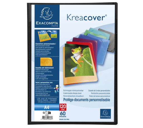 Protège-documents en polypropylène semi rigide Kreacover® Opaque 120 vues - A4