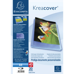 Protège-documents en polypropylène semi rigide Kreacover® Chromaline 40 vues - A4