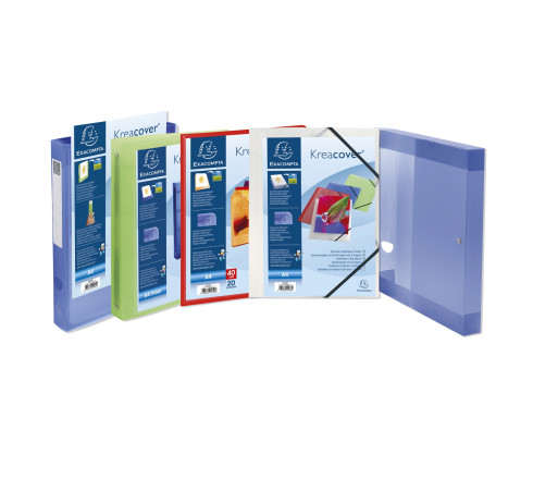 Protège-documents en polypropylène semi rigide Kreacover® Chromaline 40 vues - A4