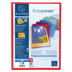 Protège-documents en polypropylène semi rigide Kreacover® Opaque 60 vues - A4
