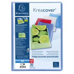 Protège-documents en polypropylène semi rigide Kreacover® Chromaline 60 vues - A4