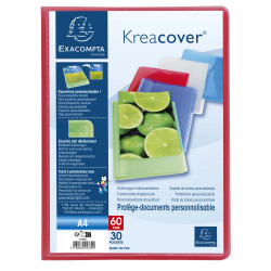 Protège-documents en polypropylène semi rigide Kreacover® Chromaline 60 vues - A4