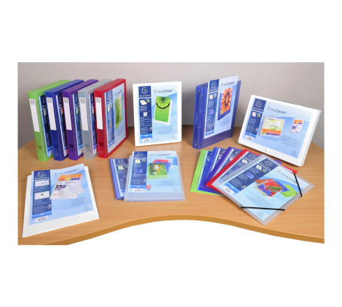 Protége-documents en polypropylène semi rigide Kreacover Chromaline 80vues - A4