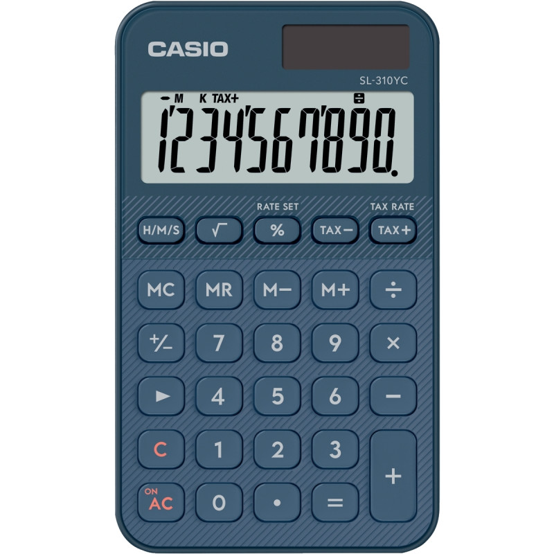 Machine à calculer de poche Casio 10 chiffres SL-310YC navy