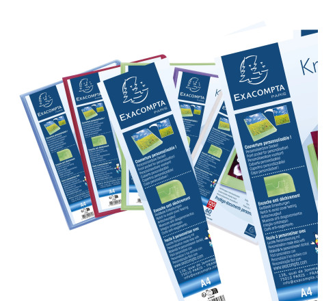 Protège-documents en polypropylène semi rigide Kreacover® Chromaline 120 vues - A4