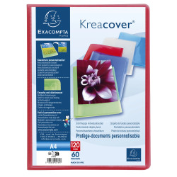 Protège-documents en polypropylène semi rigide Kreacover® Chromaline 120 vues - A4