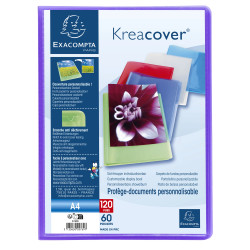 Protège-documents en polypropylène semi rigide Kreacover® Chromaline 120 vues - A4