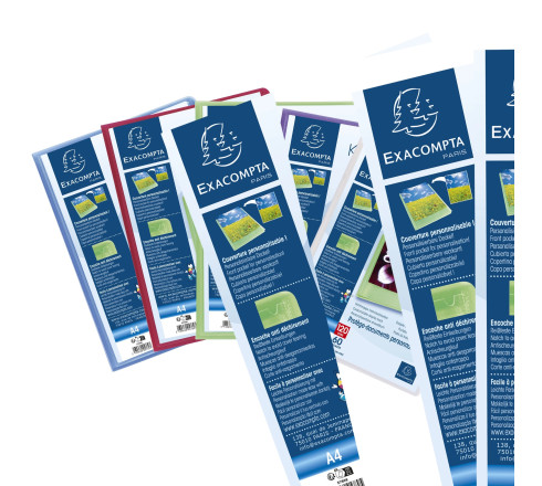 Protège-documents en polypropylène semi-rigide KreaCover® Chromaline 160 vues - A4