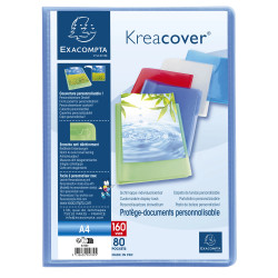 Protège-documents en polypropylène semi-rigide KreaCover® Chromaline 160 vues - A4