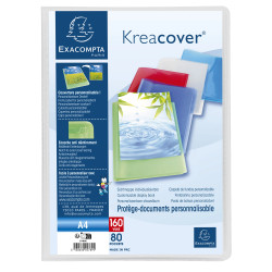 Protège-documents en polypropylène semi-rigide KreaCover® Chromaline 160 vues - A4