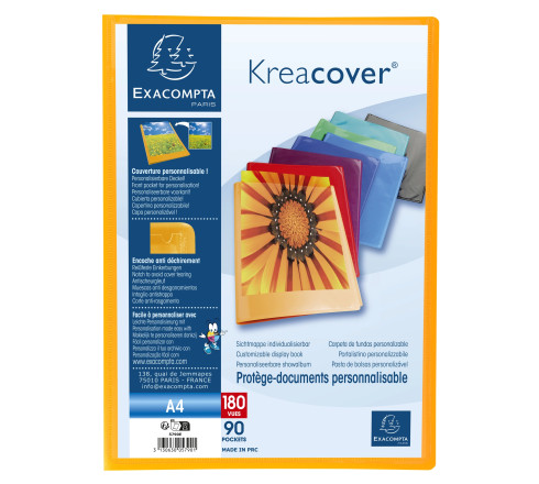 Protège-documents en polypropylène semi rigide Kreacover® - A4