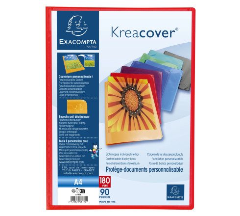Protège-documents en polypropylène semi rigide Kreacover® - A4