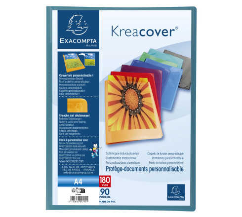 Protège-documents en polypropylène semi rigide Kreacover® - A4