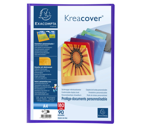 Protège-documents en polypropylène semi rigide Kreacover® - A4
