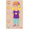 Puzzle 5 niveaux le corps humain, fille