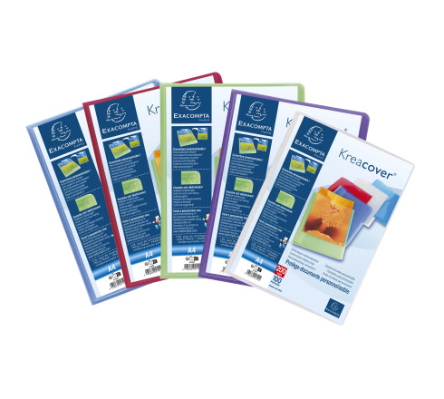 Protège-documents en polypropylène semi-rigide KreaCover® Chromaline 200 vues - A4