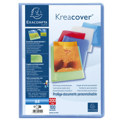 Protège-documents en polypropylène semi-rigide KreaCover® Chromaline 200 vues - A4