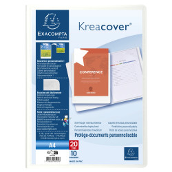 Protège-documents en polypropylène rigide Kreacover® 20 vues - A4