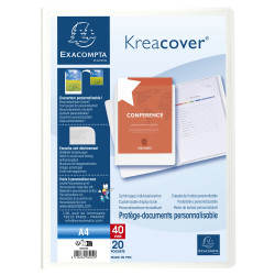 Protège-documents en polypropylène rigide Kreacover® 40 vues - A4